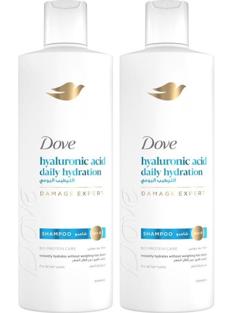 DOVE Hyaluronic Acid Daily Hydration Shampoo 350ml - Image 1